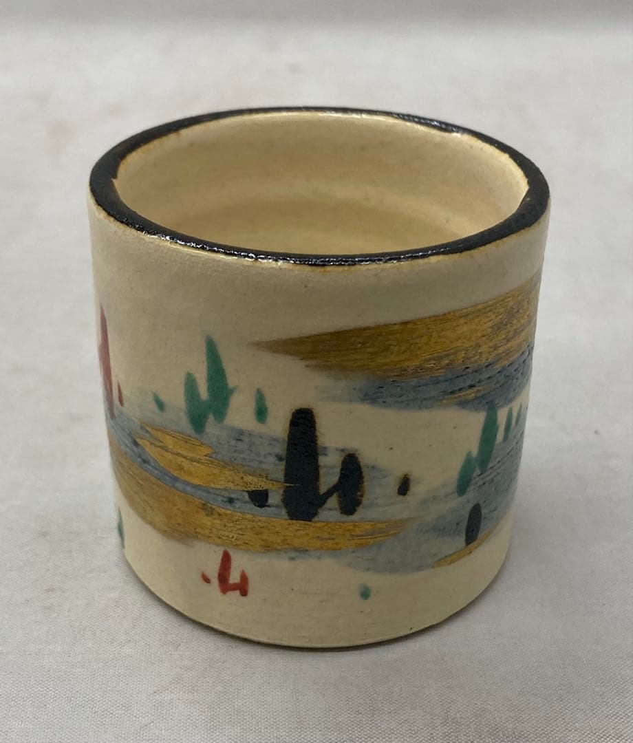 B533b「若草之画 蓋置」白井半七造　共箱　茶道具