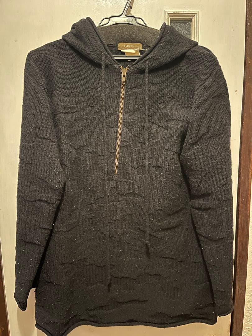 Y's for men ブラック ニットパーカー サイズ3