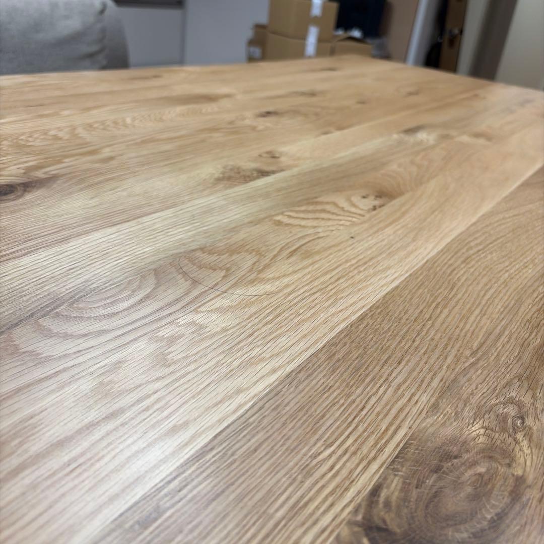 KAGUCOCO テーブル 一枚板風 [継ぎ継ぎ 幅160cm オーク]大河家具