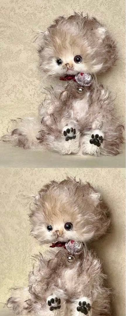 愛おしい猫ちゃん アーティストベア 海外作家様 ハンドメイド ぬいぐるみ