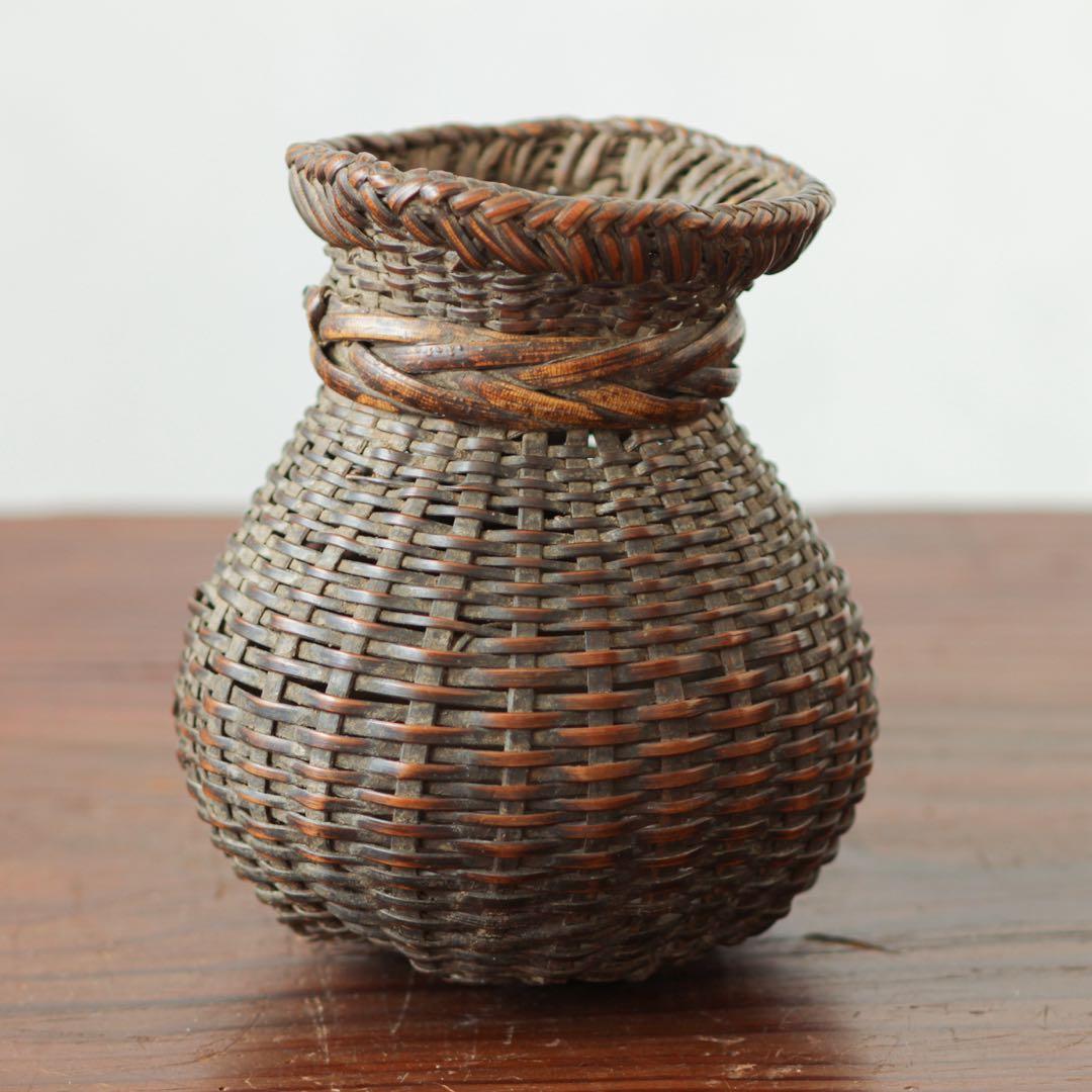 魚籠　花籠　花器　竹