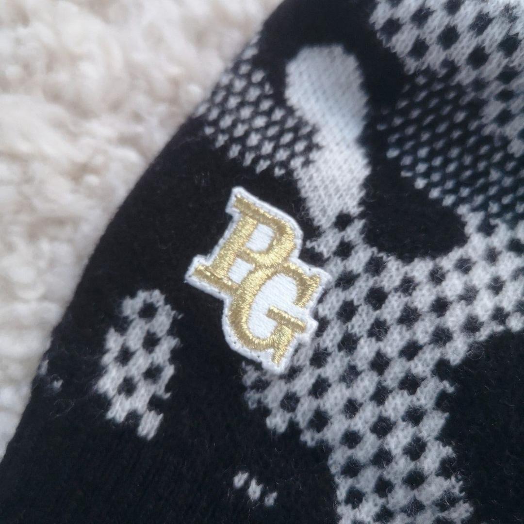 ハルるん様！パーリーゲイツ　ブラックカモフラニット　カシミヤ混　上田桃子プロ着用