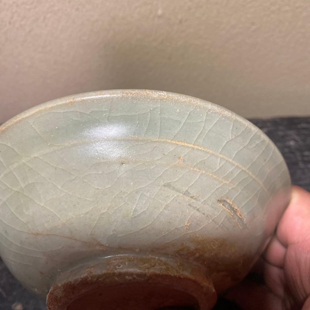 専用　中国古玩　青磁菓子鉢【桐箱付】