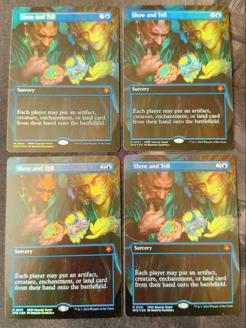 【スペシャルゲストfoil】実物提示教育　英語　4枚セット