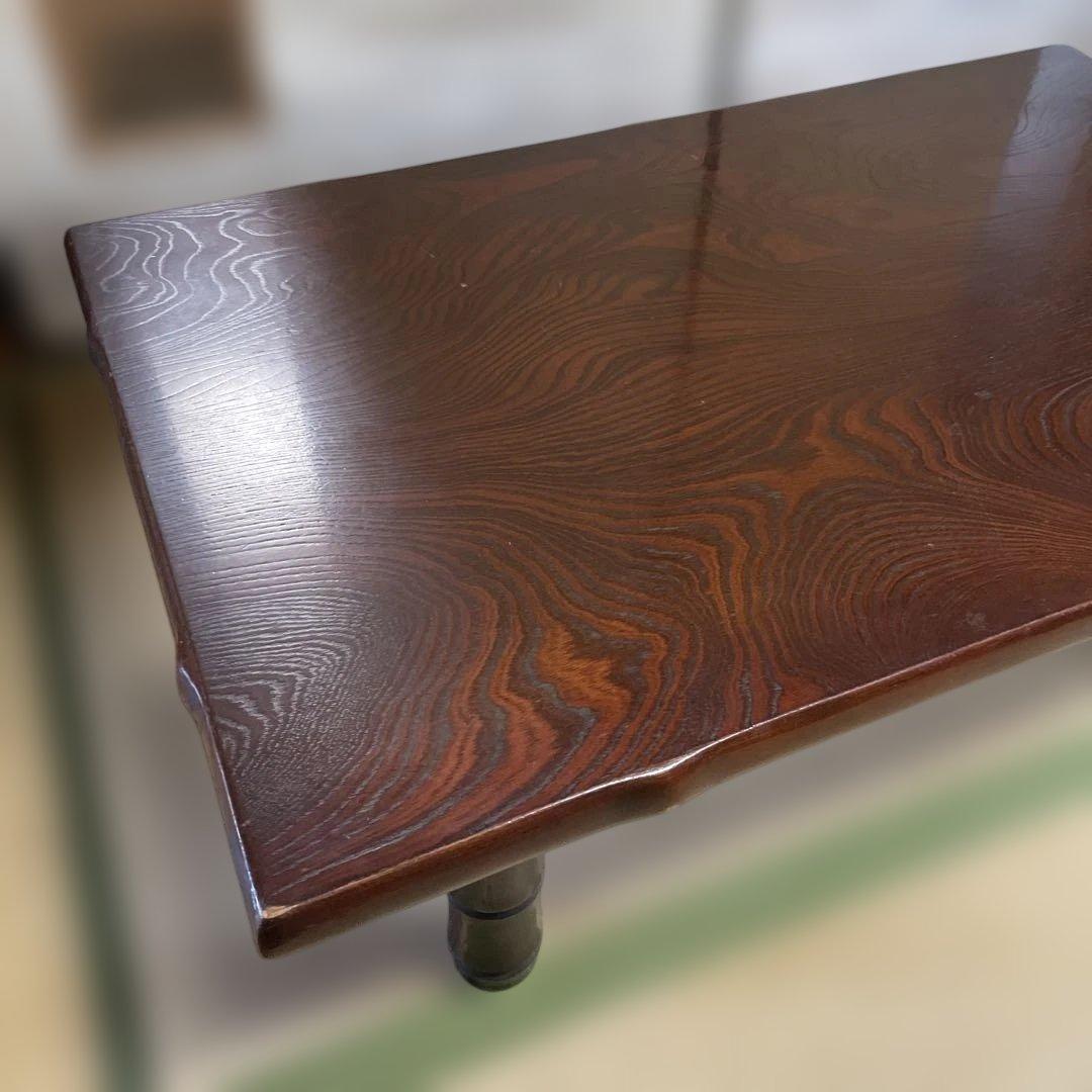 木製 座卓 和室テーブル 木目 ダークブラウン