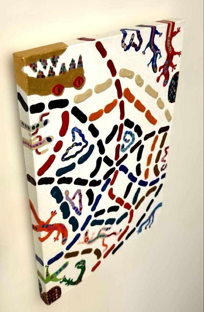 正規品）神木佐和子　４号　現代アート原画絵画検索用）バンクシー草間弥生カウズ油彩