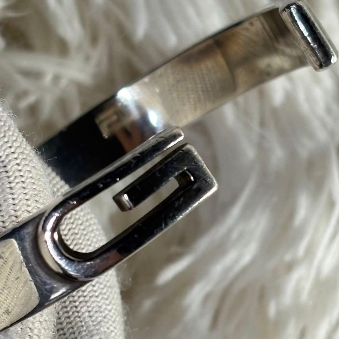 GUCCI シルバーバングル　silver925 サイズ18 腕輪　ブレスレット