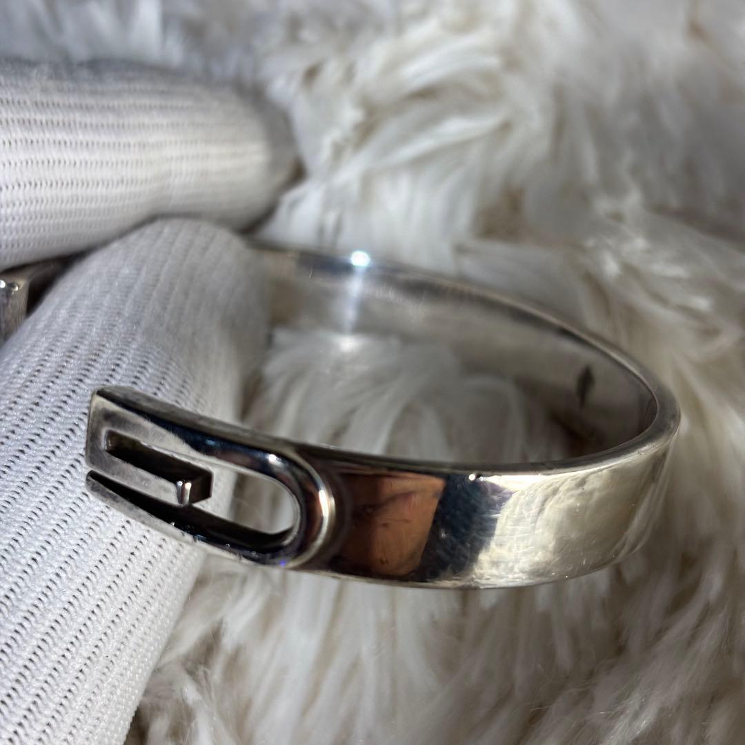 GUCCI シルバーバングル　silver925 サイズ18 腕輪　ブレスレット