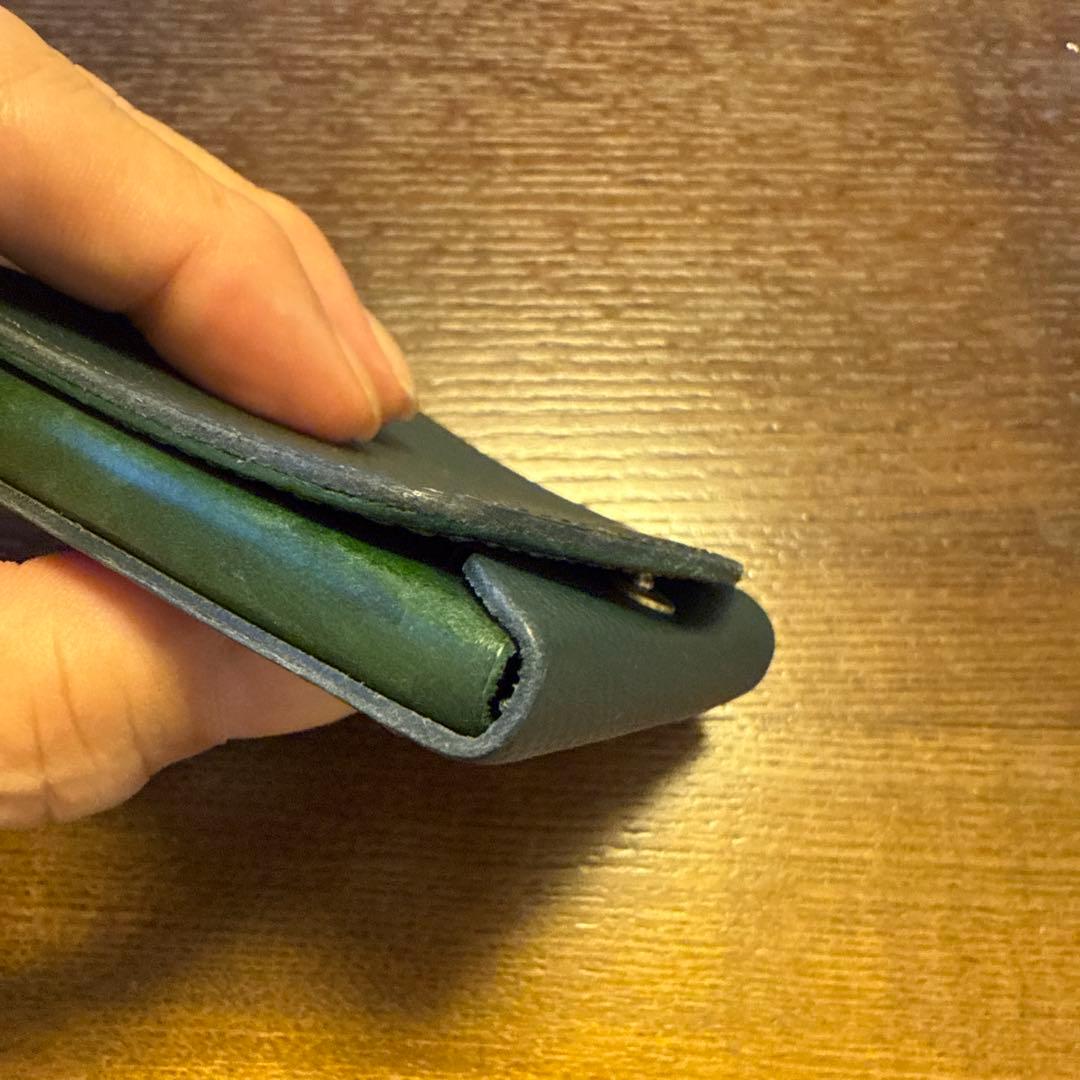 小さく薄い財布 Saku ver.3 Noblessa moku 緑