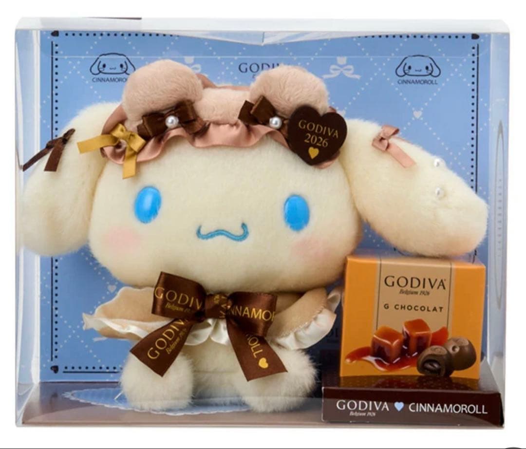 GODIVA シナモロール ドール 2026 サンリオ ドールver おまけ付け