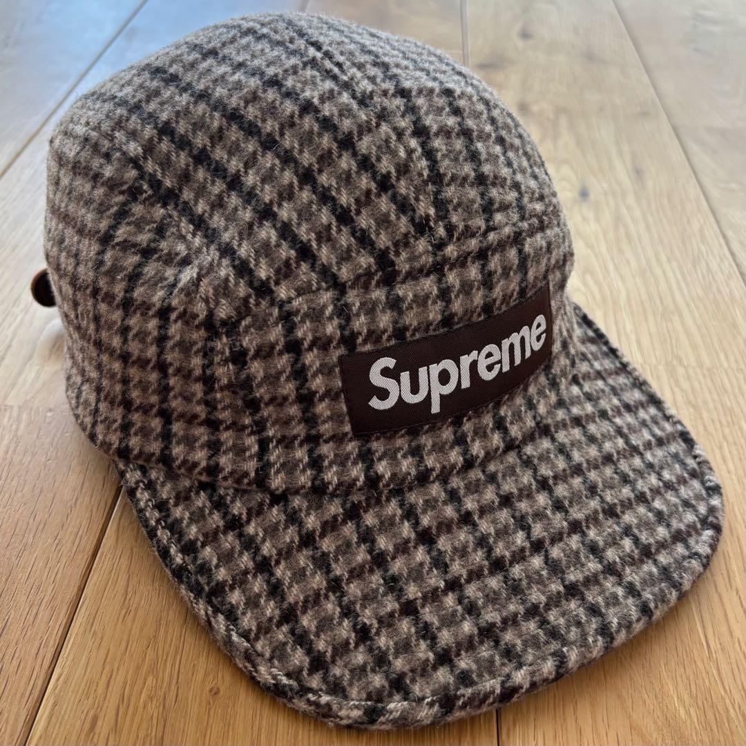 【希少】Supreme Houndstooth Wool Camp Cap