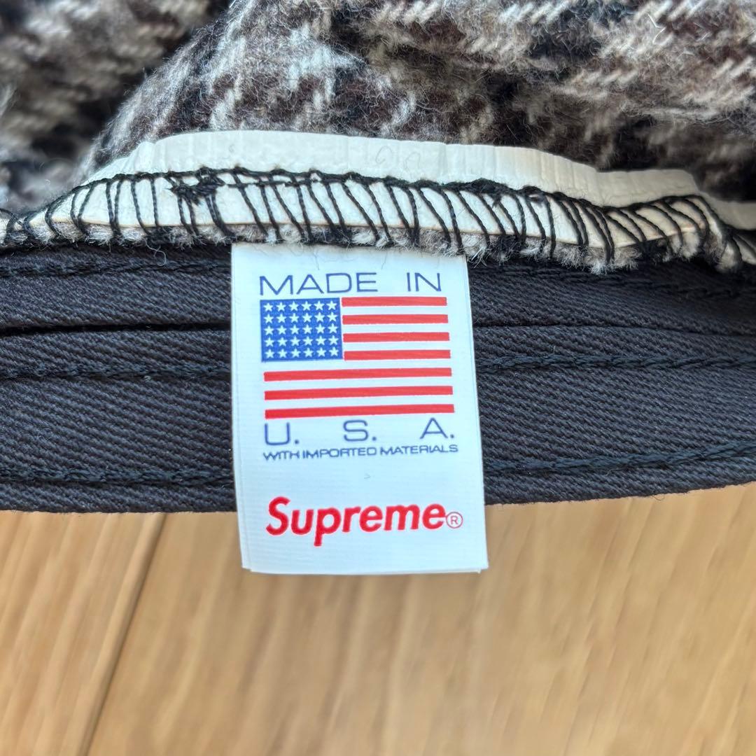 【希少】Supreme Houndstooth Wool Camp Cap