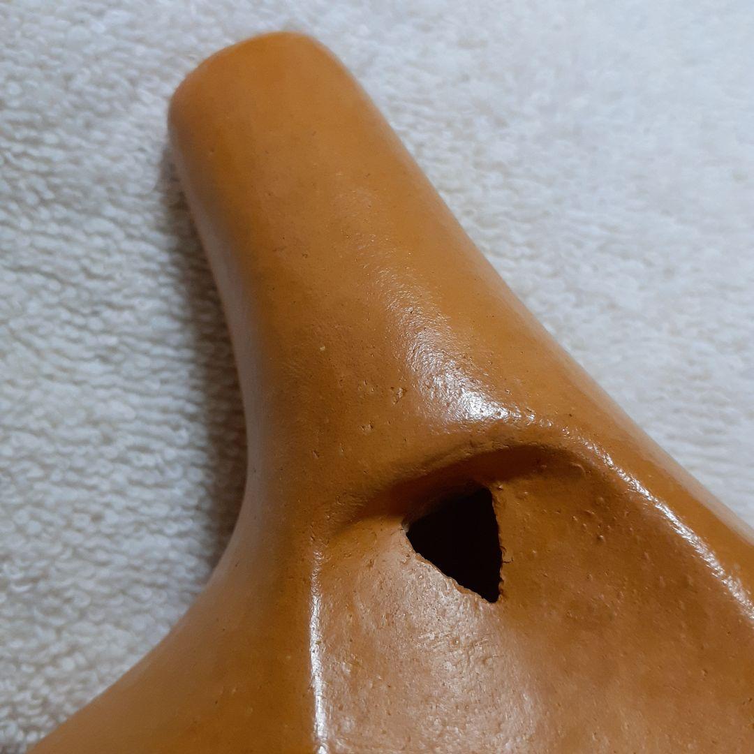 Ti amo オカリナ アルトF　11穴 薄い茶色 　陶器製