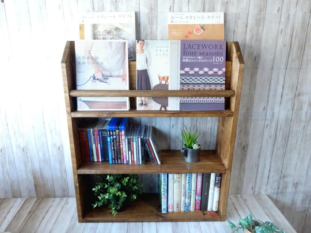 ハンドメイド オールインワンラック ワイドタイプ（チーク色）