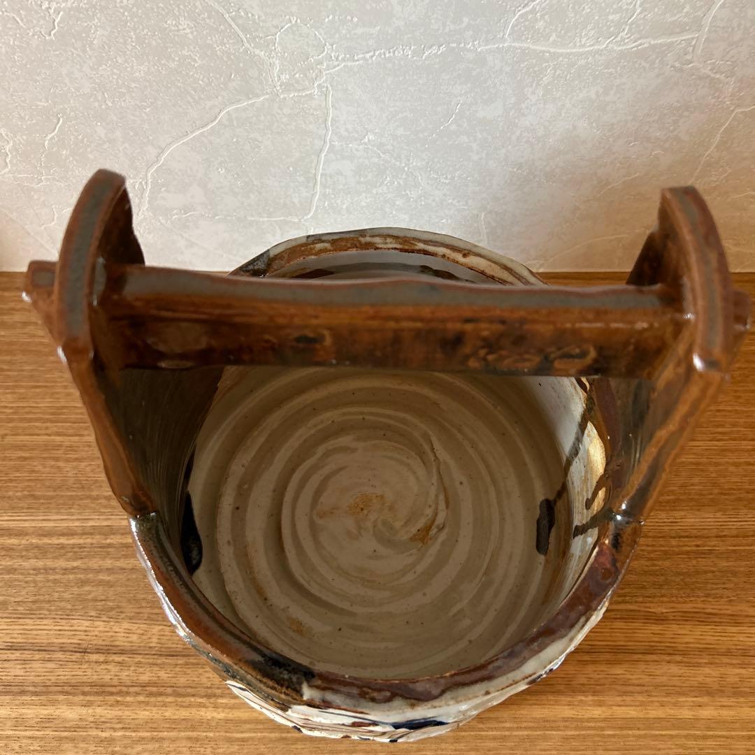 加藤光右衛門　手桶水指　堀内宗完　兼中斎　表千家　茶道具