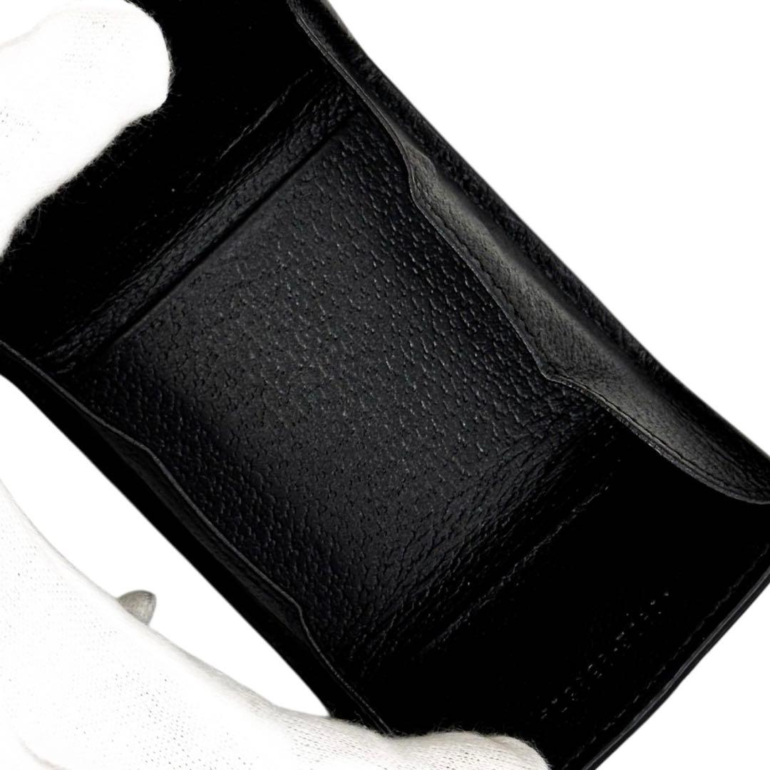 美品 グッチ マーモント ケース 小銭入れ レザー GG柄 ブラック 財布