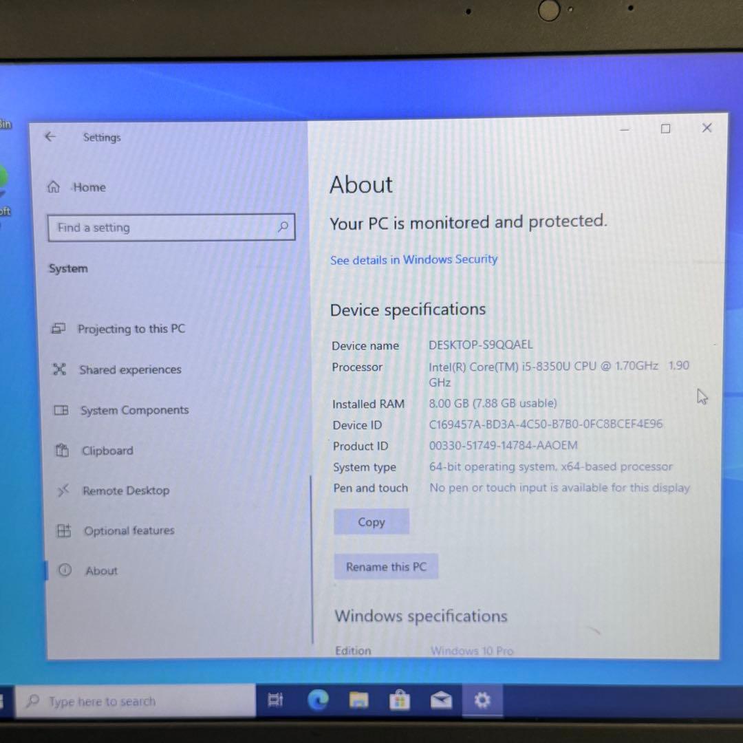 NEC ノートパソコン｜i5-8350U｜8GB・512GB 15インチ