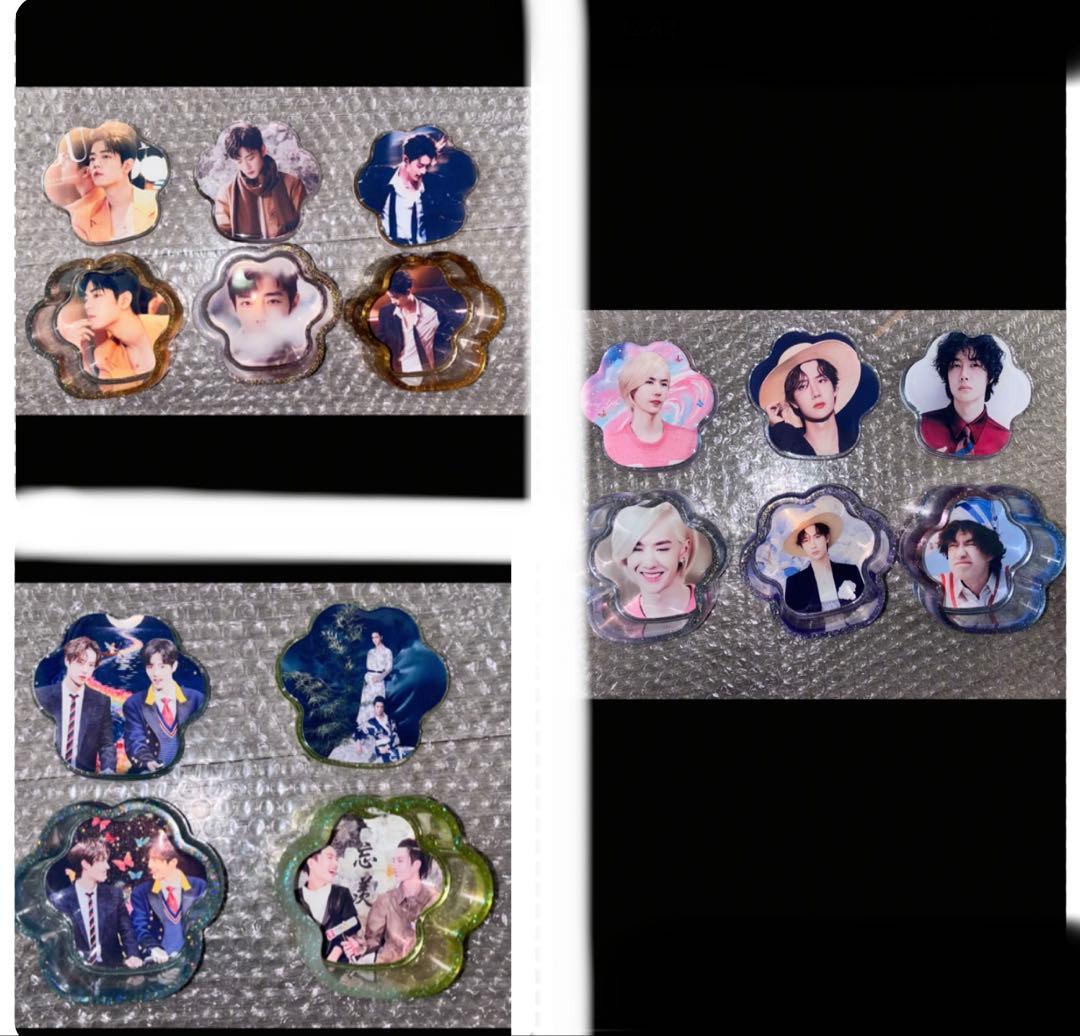 陳情令　シャオジャン　ワンイーボー　肖战 王一博 レジン小物入れ　蓋付き17点