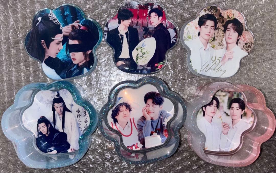 陳情令　シャオジャン　ワンイーボー　肖战 王一博 レジン小物入れ　蓋付き17点