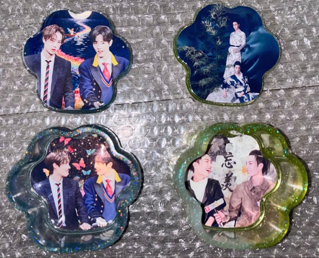 陳情令　シャオジャン　ワンイーボー　肖战 王一博 レジン小物入れ　蓋付き17点