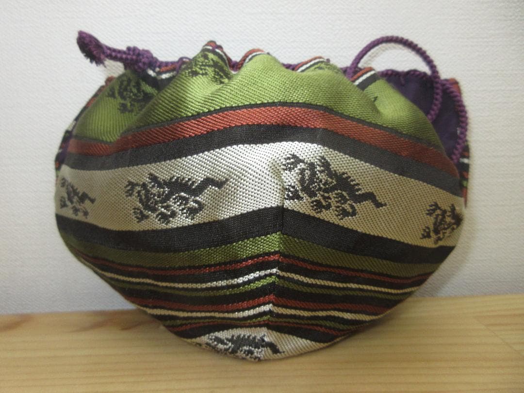 送料込【逢絢亭・新品】茶道具 仕覆 天目仕覆 正絹 龍麒麟文錦 日本製