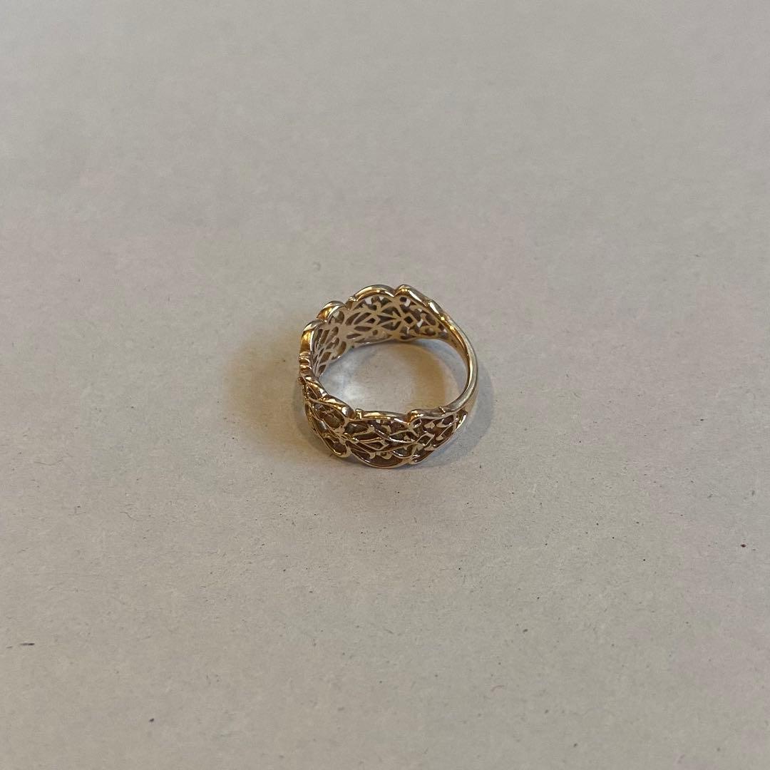 【agete】大人気　ピンキーリング　10k 透かしレース