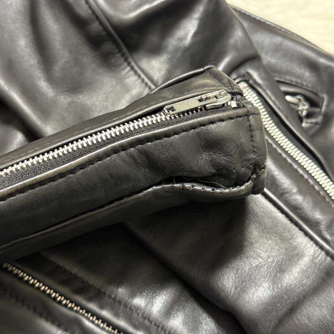 米国製40✨Schott ショット 641 シングルライダース レザー 黒