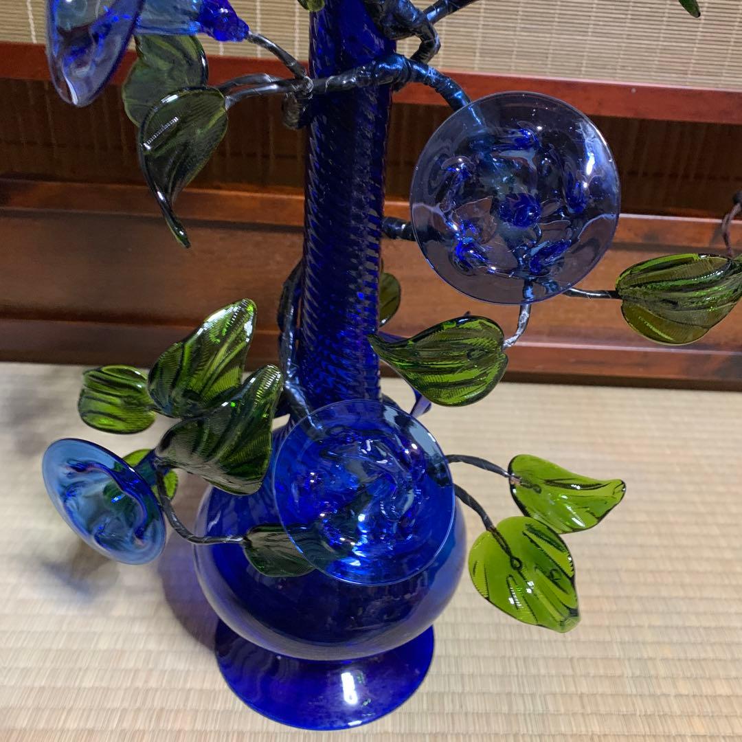 ガラス花　花瓶