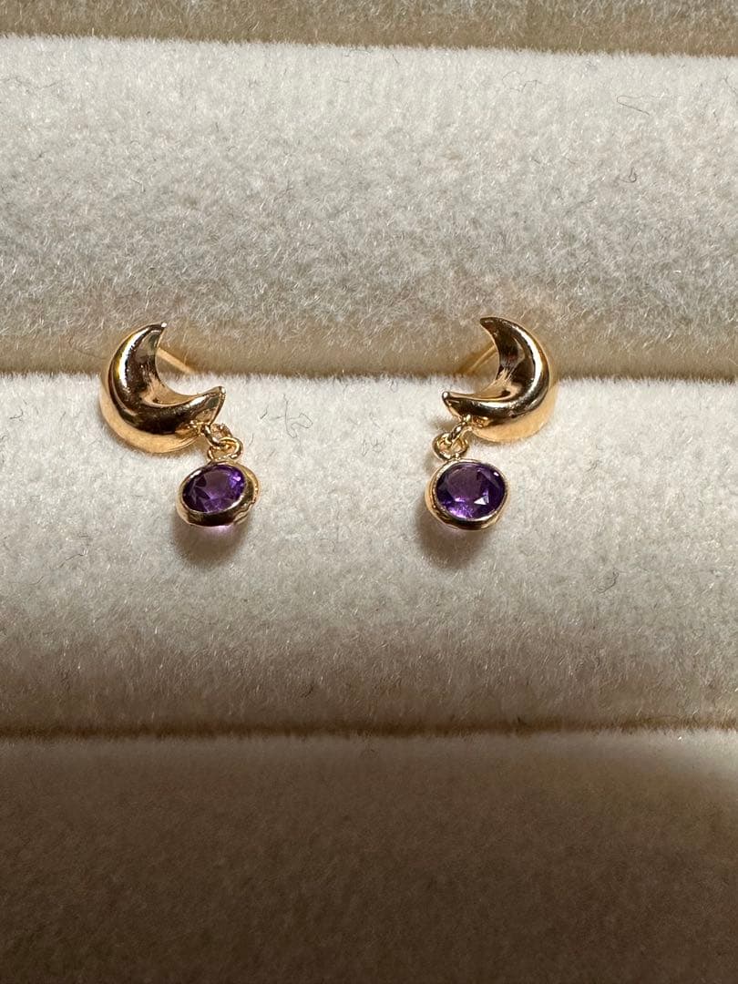 k18ピアス アメジスト