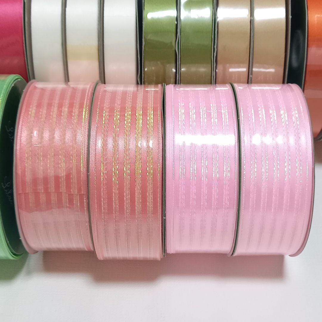 Lilac　ライラック　リボン　まとめ売り　サテンリボン　ストライプリボン　新品