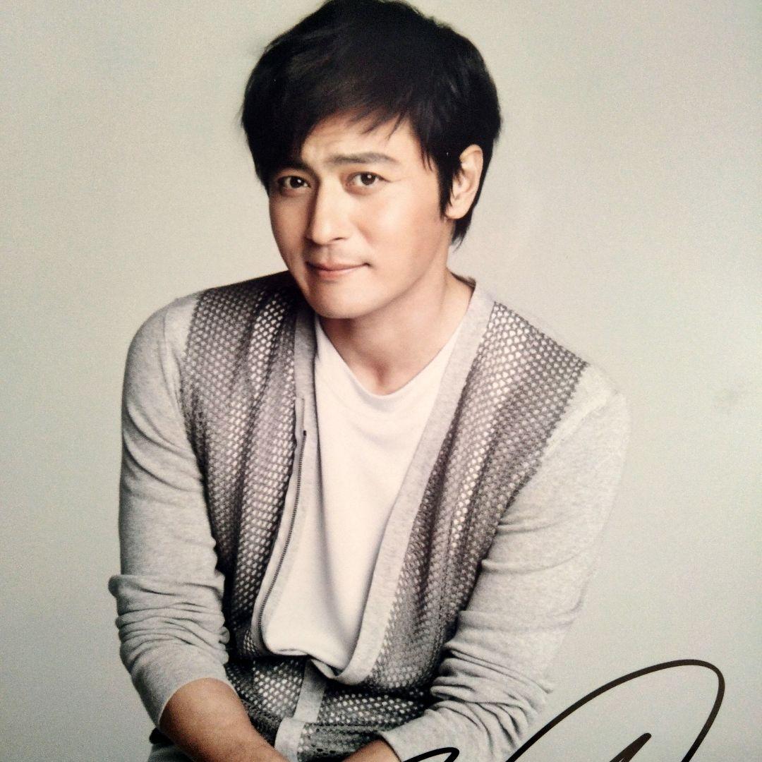 チャン・ドンゴン直筆サイン入り超 特大写真…Jang Dong-gun…