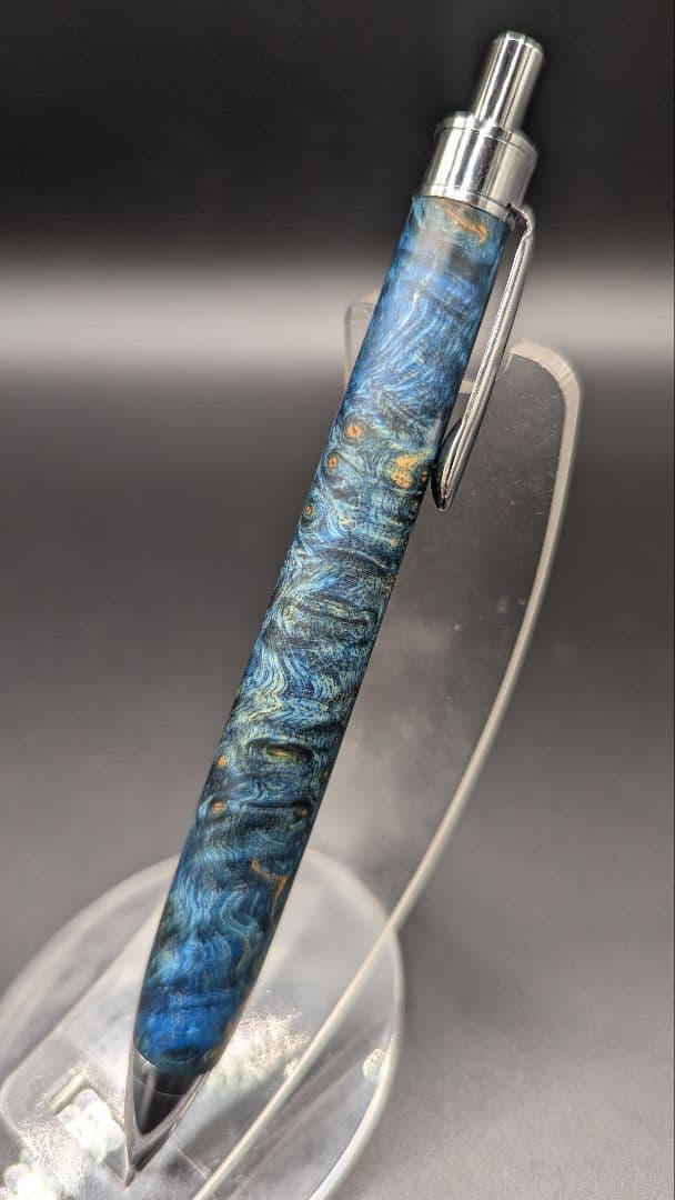 351ペン工房翌檜　スタビライズドウッドバーチバール　木軸シャーペン　ボールペン