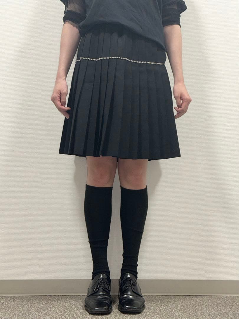 ジュンヤワタナベ Junya Watanabe ひざ丈プリーツスカート