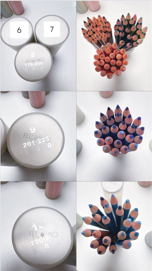 フェリシモ 500色 色えんぴつ 15セットまとめ売り不足あり