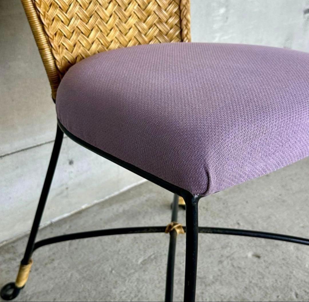 ✦レトロモダンの香り漂う✦ 《Oliver製 アイアンチェア》無骨×上品な佇まい