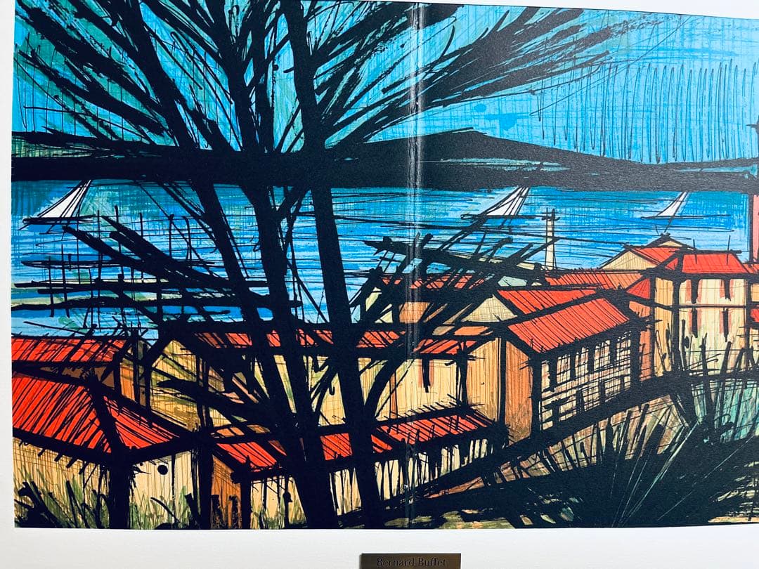 ベルナール・ビュッフェ<小さな海岸> 1979リトグラフ