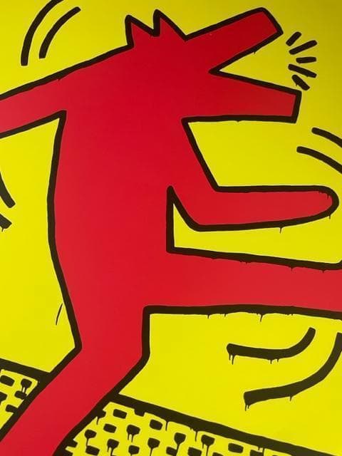 額装作品/Untitled dancing dogs（キース ヘリング）ポスター