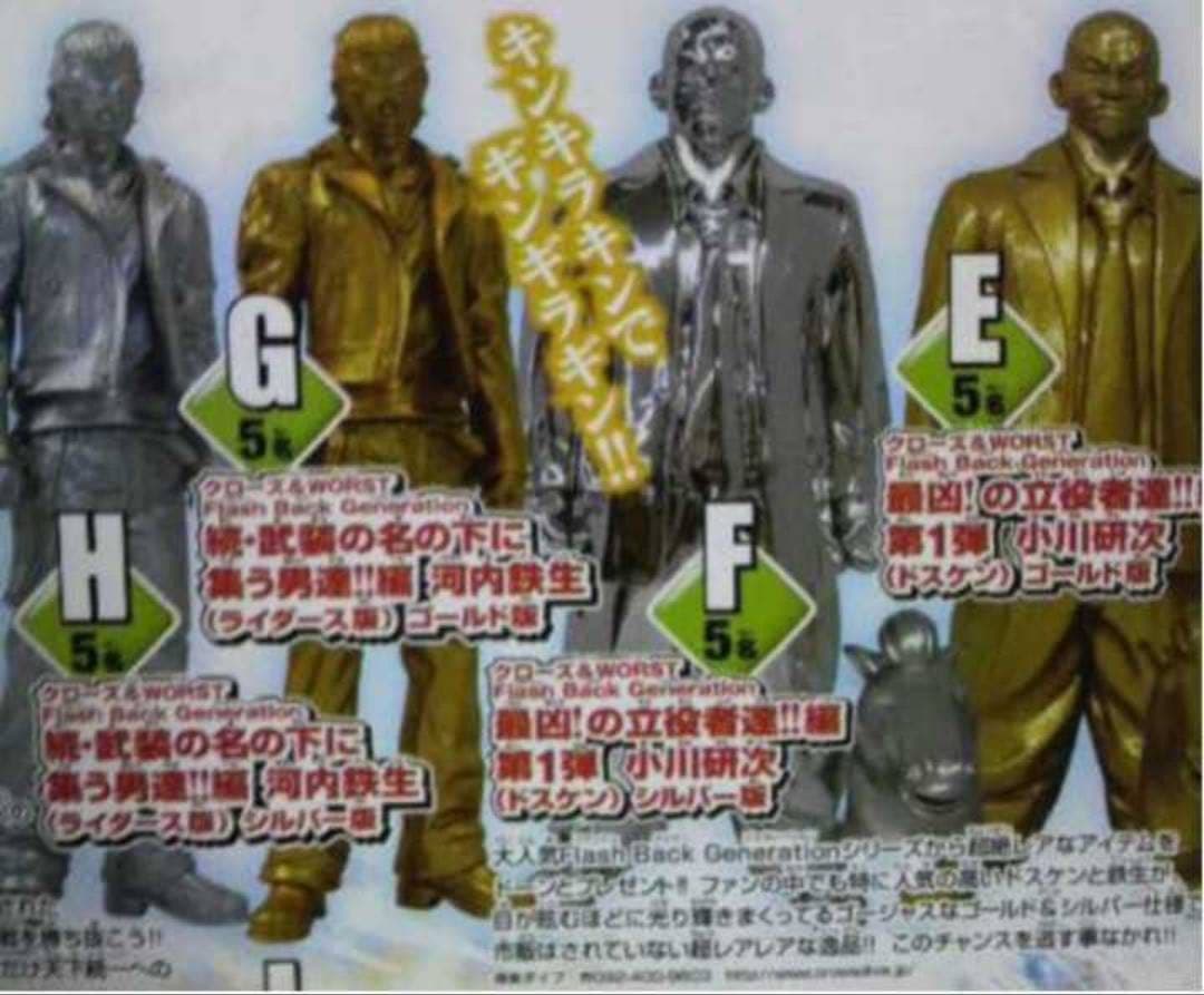 クローズ & WORST FBG 河内鉄生 金ラメ フィギュア 非売品