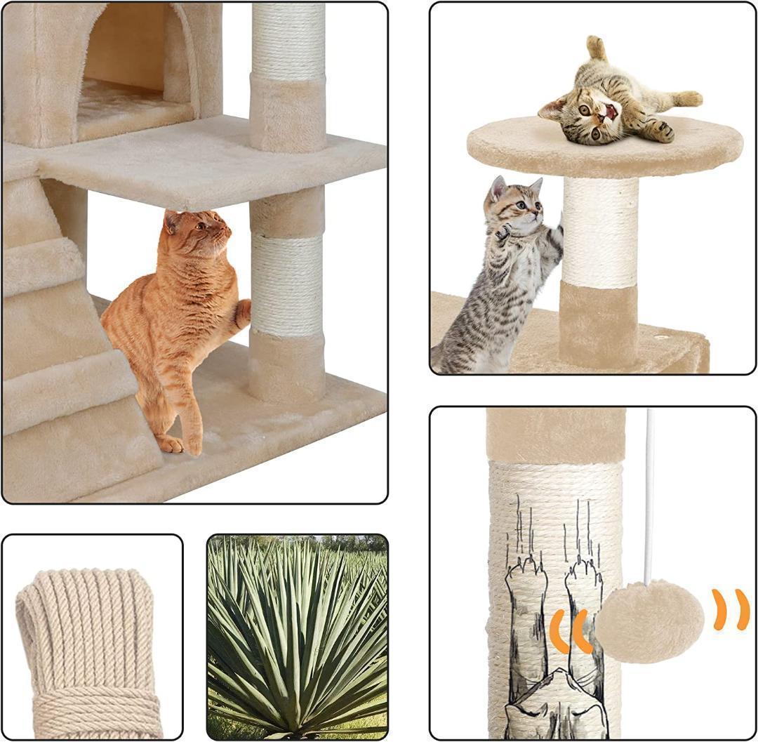 【M2438-84-51】キャットタワー 猫タワー　新品　本体