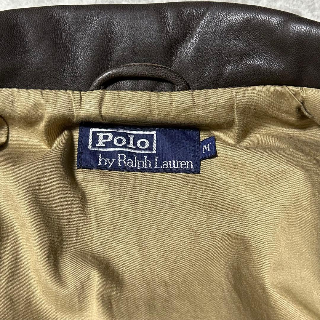 Polo Ralph Lauren ラムレザー ジャケット ブラウン M