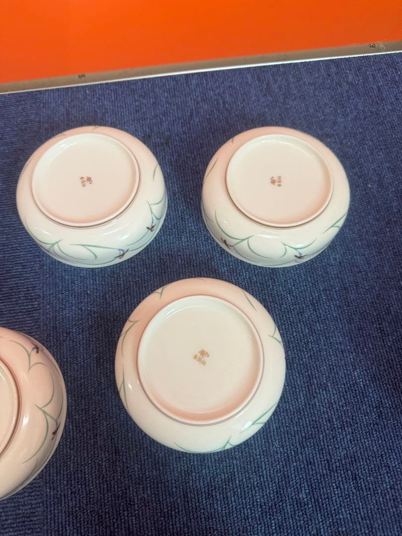 1703 香蘭社　リンドフィールド　小鉢　5客　金彩　未使用