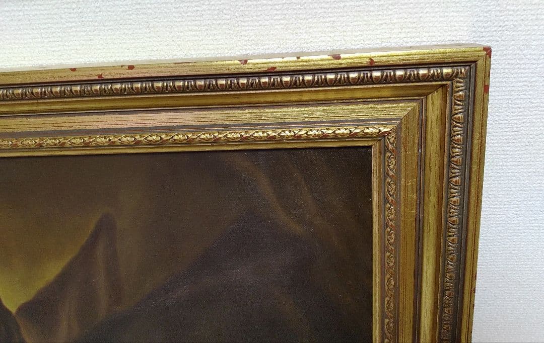 ◇スペイン画家　肉筆油絵　額装