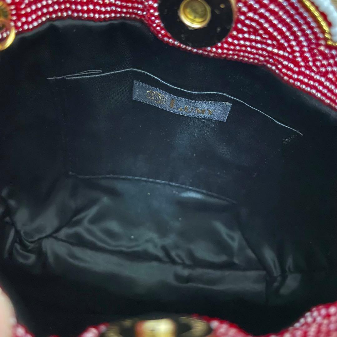 美品 Lumy はしもと ビーズバッグ 皇室御用達 希少