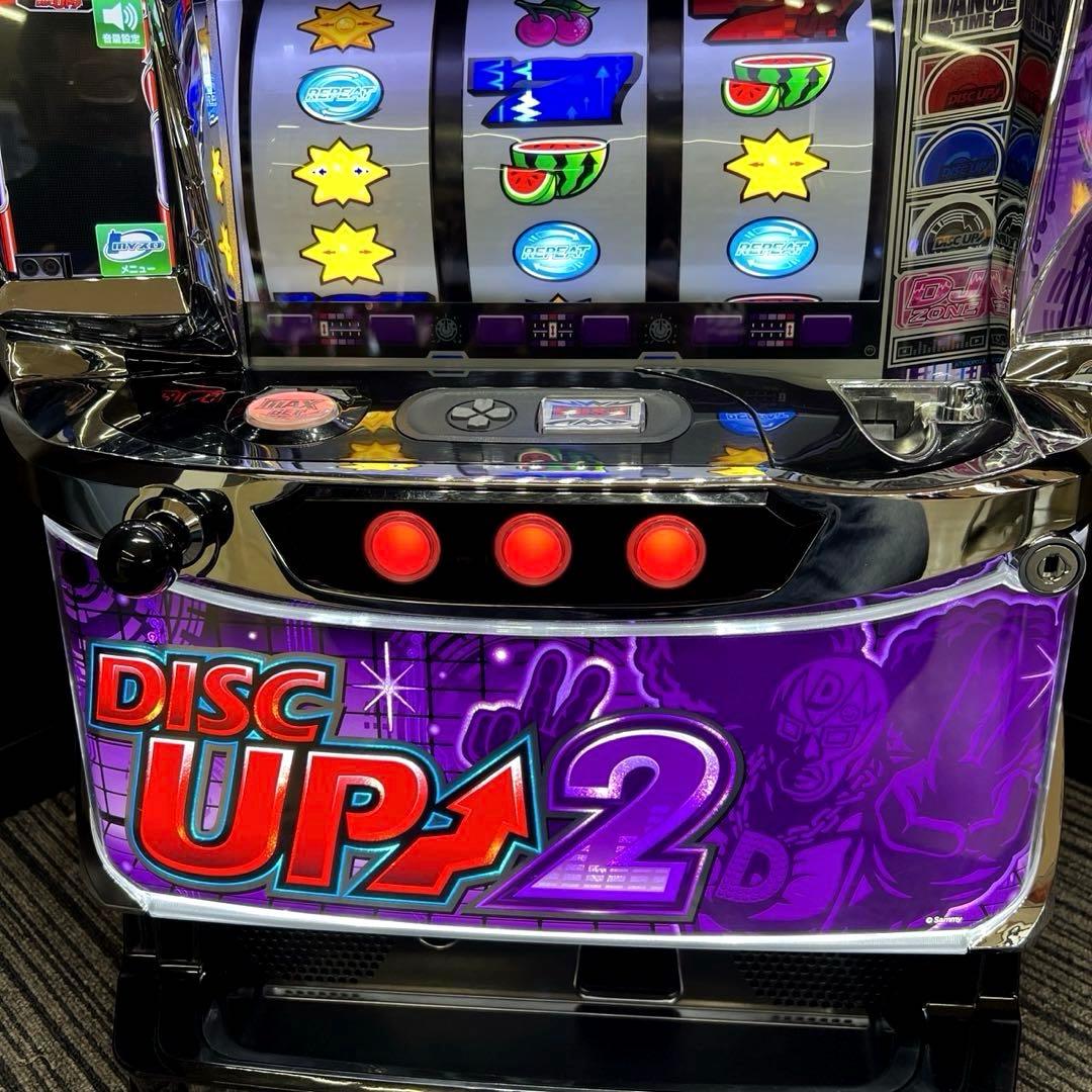 パチスロ「ディスクアップ2」　送料無料 パチスロ実機