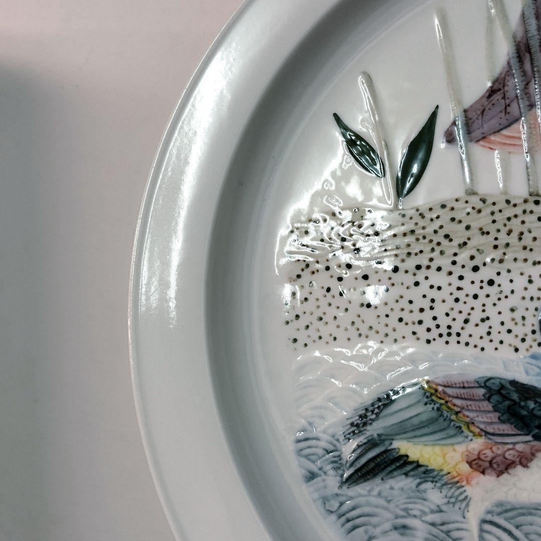 韓国 現代作家【金益寧】白磁 飾り皿 大皿　　コンテンポラリー