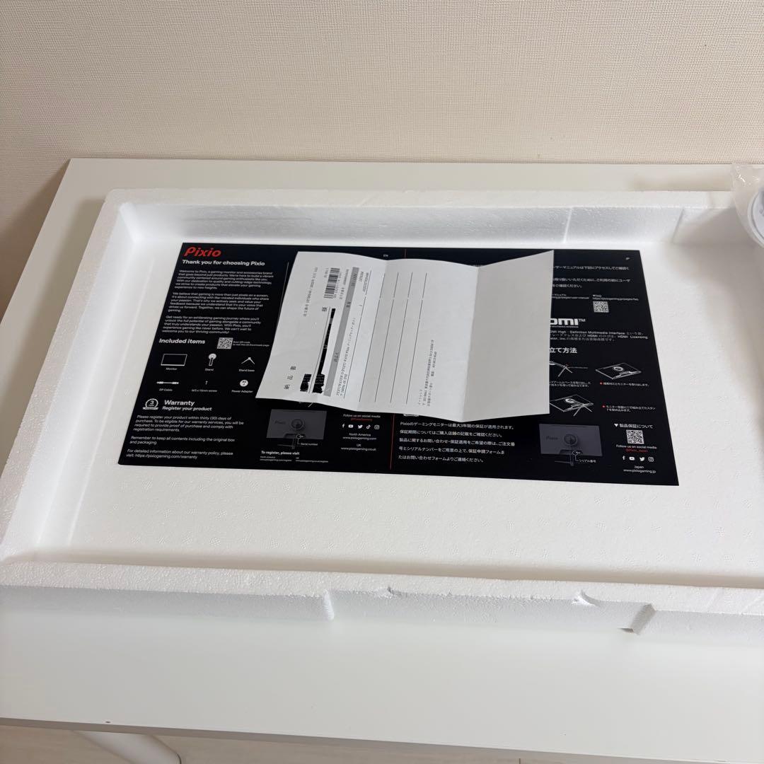 25/11/13購入 PX27U WAVE White 160Hz 4K IPS