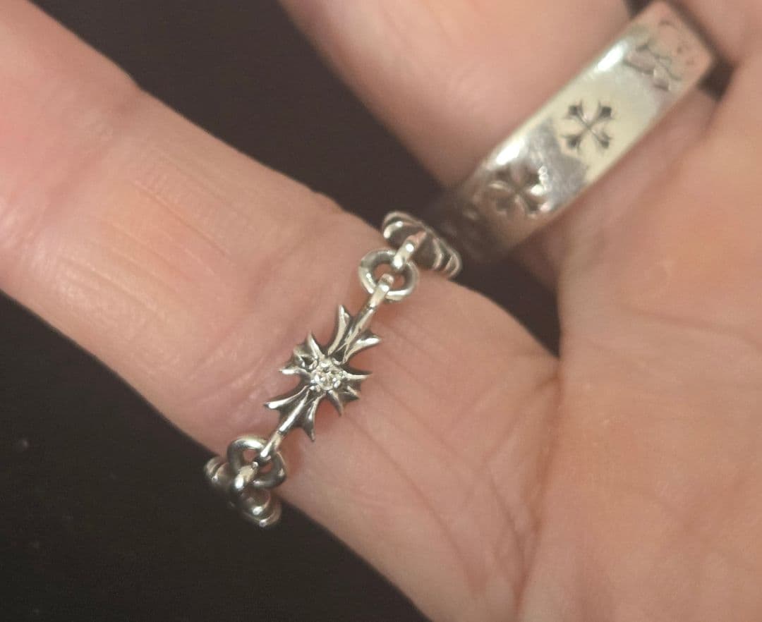 A*t様 CHROME HEARTS★Tiny E CHプラスリング 純正ダイヤ