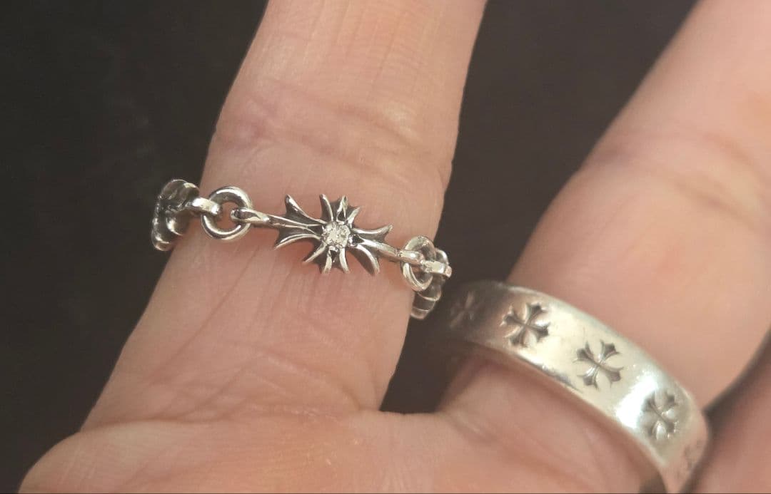 A*t様 CHROME HEARTS★Tiny E CHプラスリング 純正ダイヤ