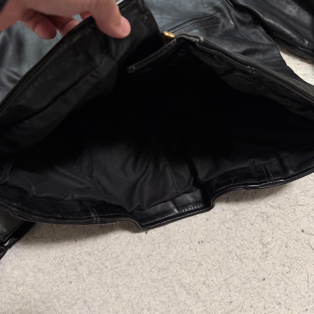 美品Lサイズ相当　VANSON シングルライダースジャケット　レザージャケット