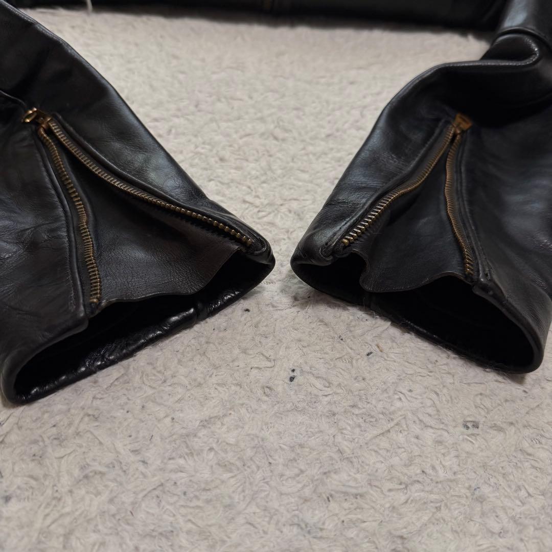 美品Lサイズ相当　VANSON シングルライダースジャケット　レザージャケット